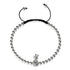 Pina Colada | Silver | Black | Crystal Pineapple | Macrame Charmballa Bracelet