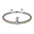 Pina Colada | Unicorn Silver x White | Crystal Pineapple Charmballa Bracelet