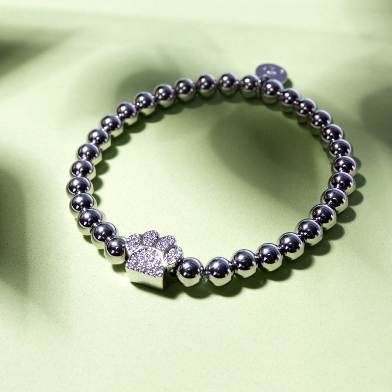 Paw | Silver | Crystal Pup Print