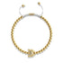 Crystal Sea Crab | 18k Gold | White | Macrame Charmballa Bracelet
