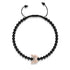 Crystal Sea Crab | 18k Rose Gold & Gunmetal | Black | Macrame Charmballa Bracelet