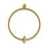 Isla | 18k Gold | Crystal Conch Shell Charm Bracelet