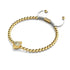 Isla | 18k Gold | Crystal Conch Shell Macrame Charmballa Bracelet