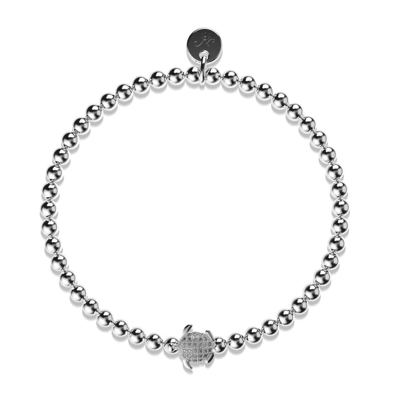Tortuga | Silver | Crystal Sea Turtle Bracelet