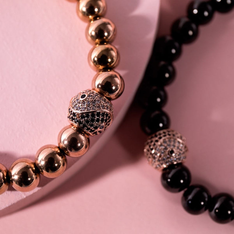 Balance | 18k Rose Gold | Crystal Yin Yang