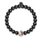 Balance | 18k Rose Gold & Gunmetal | Crystal Yin Yang