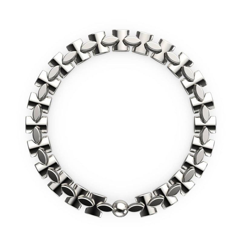 Classic Chrome | Monroe Links | Hourglass Bracelet