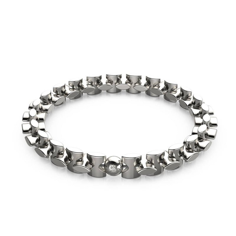 Classic Chrome | Monroe Links | Hourglass Bracelet