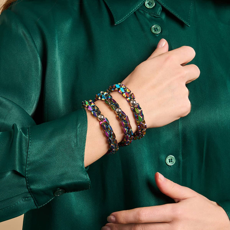 Midnight Rainbow | Monroe Links | Hourglass Bracelet