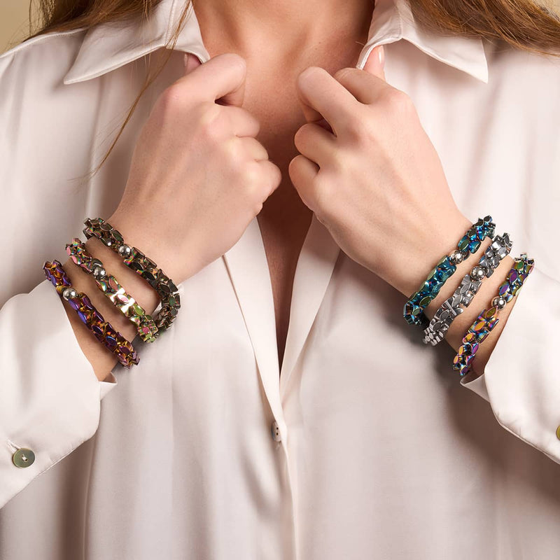 Purple Sunset | Monroe Links | Hourglass Bracelet