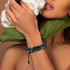Teal Oceanic Jasper | Gunmetal | Lava Rock Diffuser Bracelet
