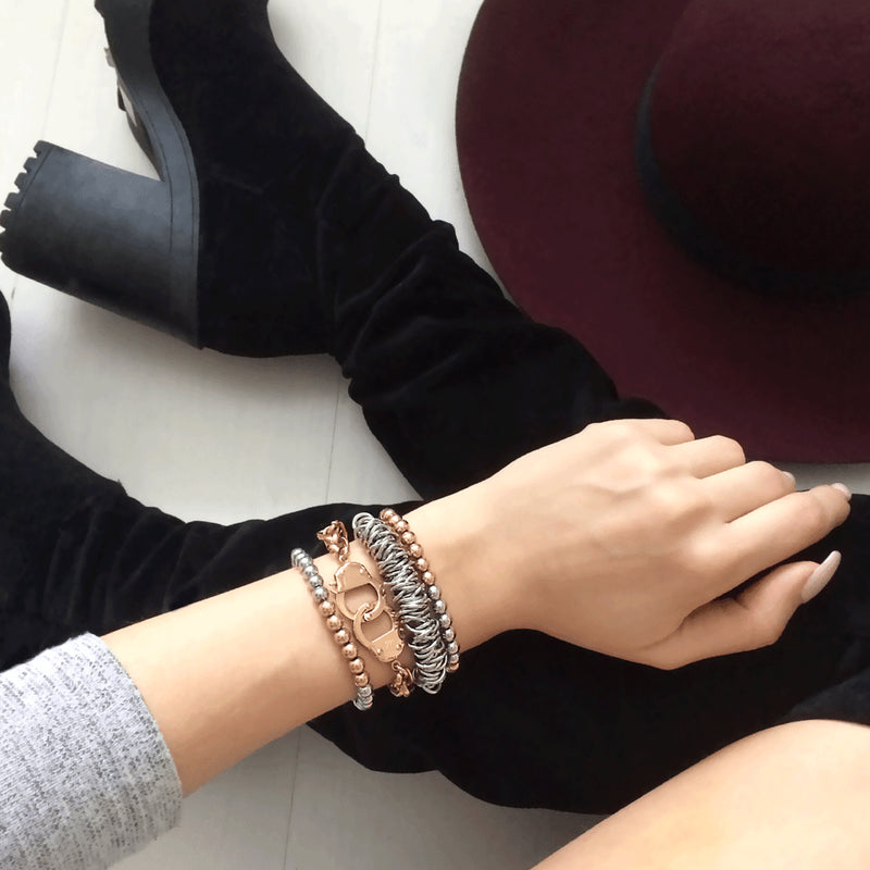 Alluring | 18k Rose Gold | Silver | Expression Bracelet