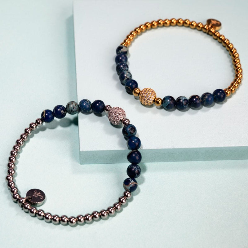 Atlantis | Silver | Crystal Sea Gemstone Bracelet