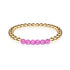 Blissful | 18k Gold | Purple Turquoise | Gemstone Expression Bracelet
