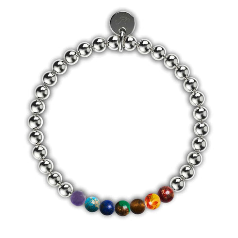 Chakra | Silver | Gemstone Expression Bracelet