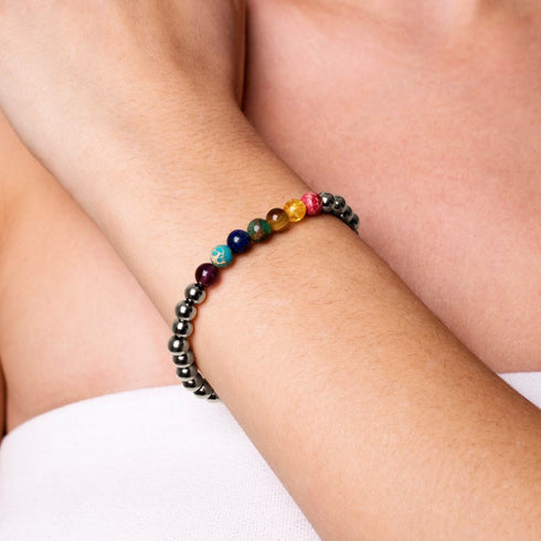 Chakra | Silver | Gemstone Expression Bracelet