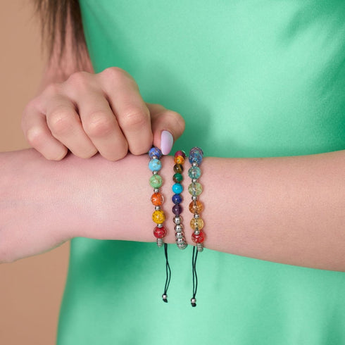 Chakra | Silver | Gemstone Expression Bracelet