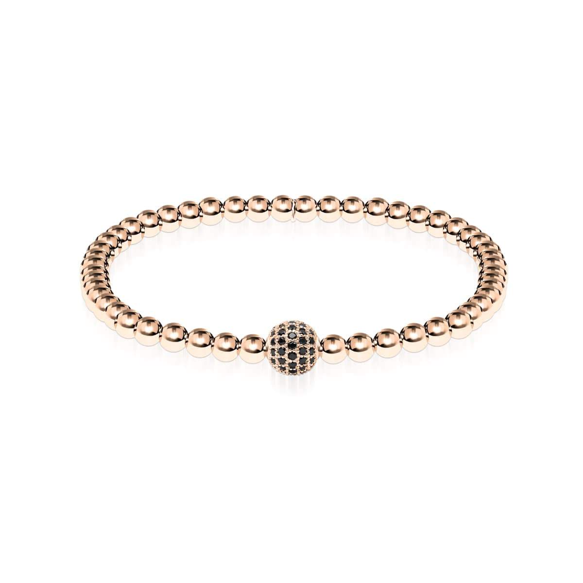 Charismatic | 18k Rose Gold | Black Cubic Zirconia Crystals | Expression Bracelet