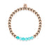 Cheerful | 18k Rose Gold | Aquamarine Jade | Gemstone Expression Bracelet
