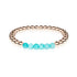 Cheerful | 18k Rose Gold | Aquamarine Jade | Gemstone Expression Bracelet