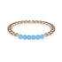 Coy | 18k Rose Gold | Aquamarine | Gemstone Expression Bracelet