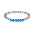 Delightful | Silver | Blue Crystal | Gemstone Expression Bracelet