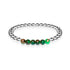 Dreamy | Silver | New Green Agate | Gemstone Expression Bracelet