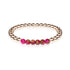 Inspired | 18k Rose Gold | New Red Agate | Gemstone Expression Bracelet