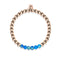 Jubilant | 18k Rose Gold | Dark Blue Emperor Gemstone | Expression Bracelet