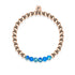 Jubilant | 18k Rose Gold | Dark Blue Emperor Gemstone | Expression Bracelet