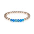 Jubilant | 18k Rose Gold | Dark Blue Emperor Gemstone | Expression Bracelet