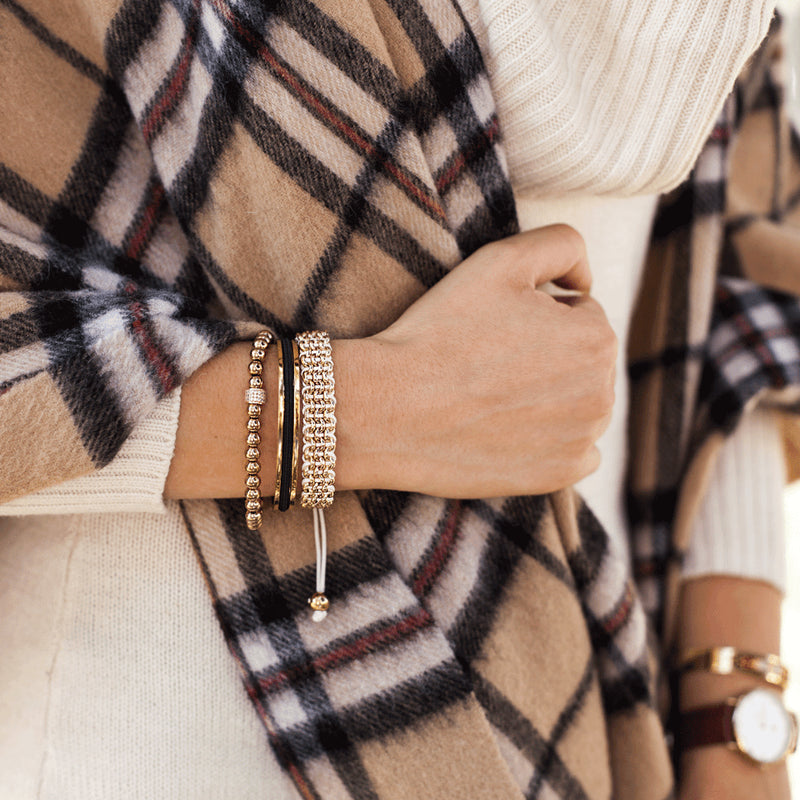 Mesmerizing | 18k Rose Gold | Crystal Pavé Expression Bracelet