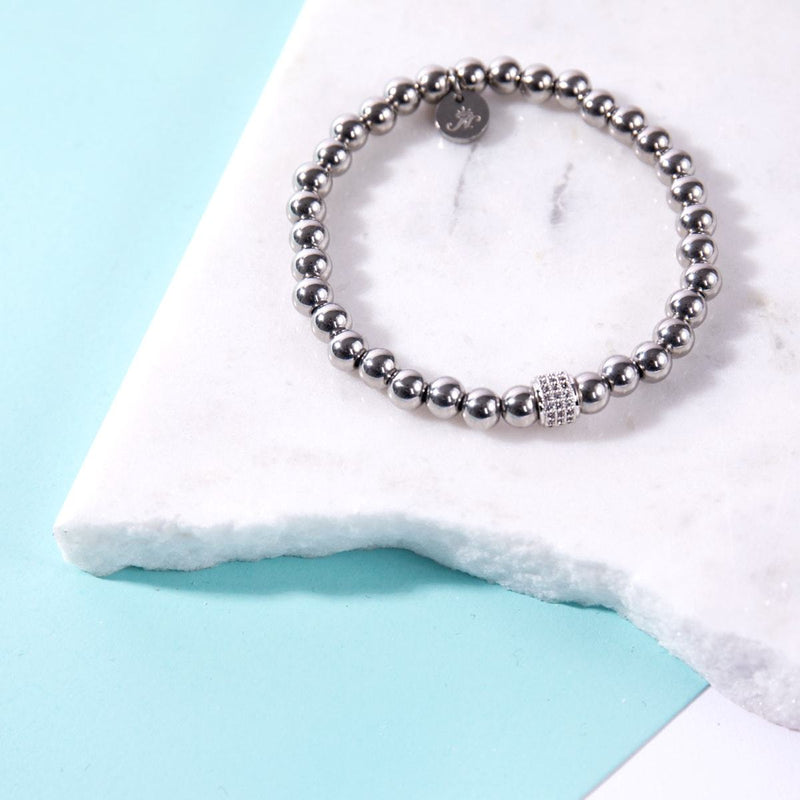 Mesmerizing | Silver | Crystal Pavé Expression Bracelet