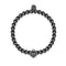 Vader | Charcoal Steel | Crystal Charm Bracelet