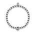 Vader | Silver | Crystal Charm Bracelet