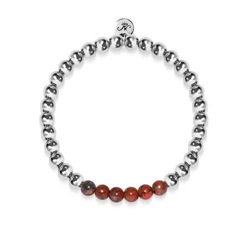 Wistful | Silver | Breciated Jasper | Gemstone Expression Bracelet