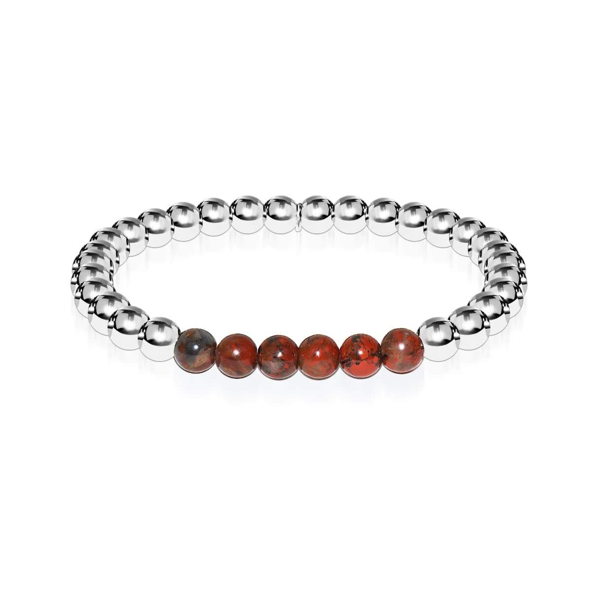 Wistful | Silver | Breciated Jasper | Gemstone Expression Bracelet