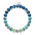 Blue Ombre | .925 Sterling Silver | Firefly Glass Bracelet