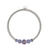 Indigo | Silver | Firefly Glass Cascade Bracelet