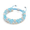 Into the Clouds | Cerulean x Ivory | Double Firefly Glass Bracelet