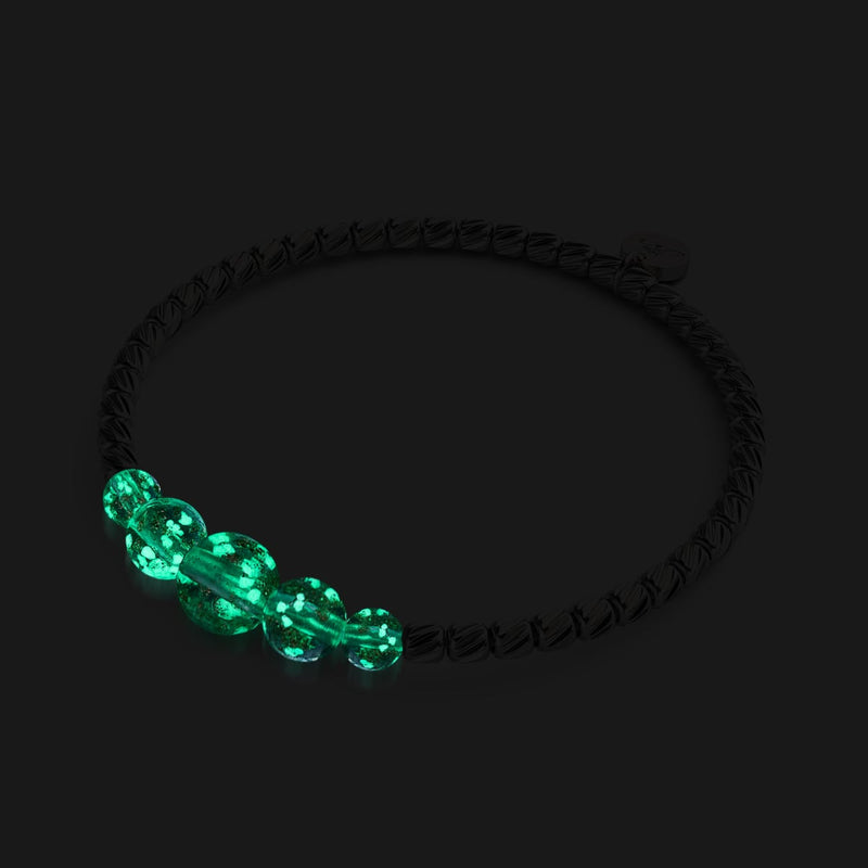 Lilac | Silver | Firefly Glass Cascade Bracelet