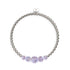 Lilac | Silver | Firefly Glass Cascade Bracelet