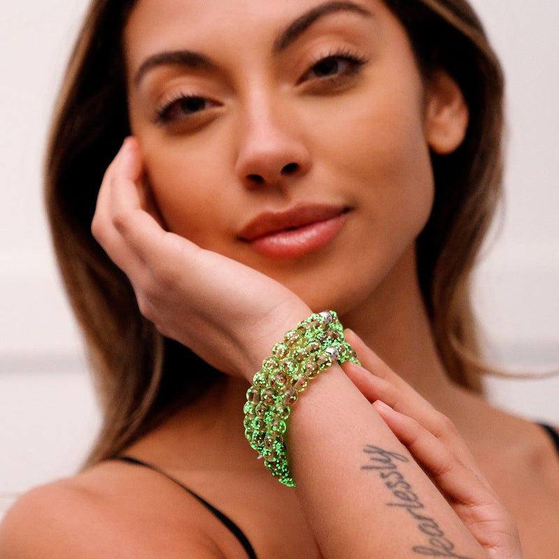 Merlot | .925 Sterling Silver | Firefly Glass Bracelet