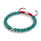 Mini Teal Firefly Glass x Red String Bracelet
