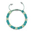 Ocean Spray | Teal x Evergreen | Double Firefly Glass Bracelet