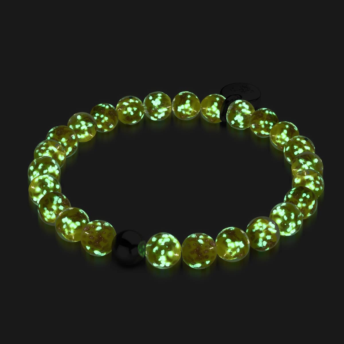 Saffron | .925 Sterling Silver | Firefly Glass Bracelet