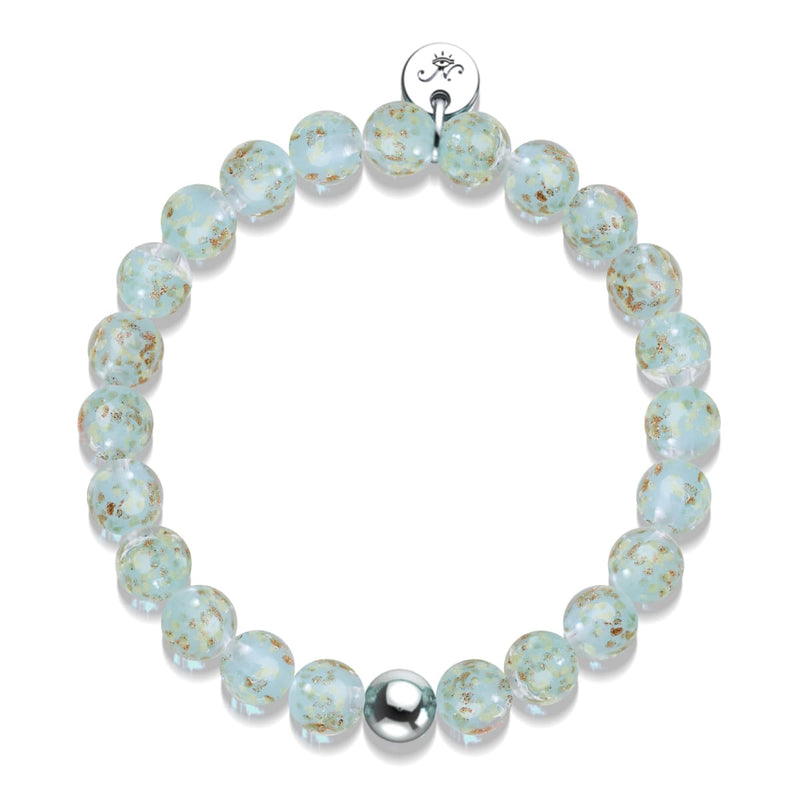 Succulent | .925 Sterling Silver | Firefly Glass Bracelet