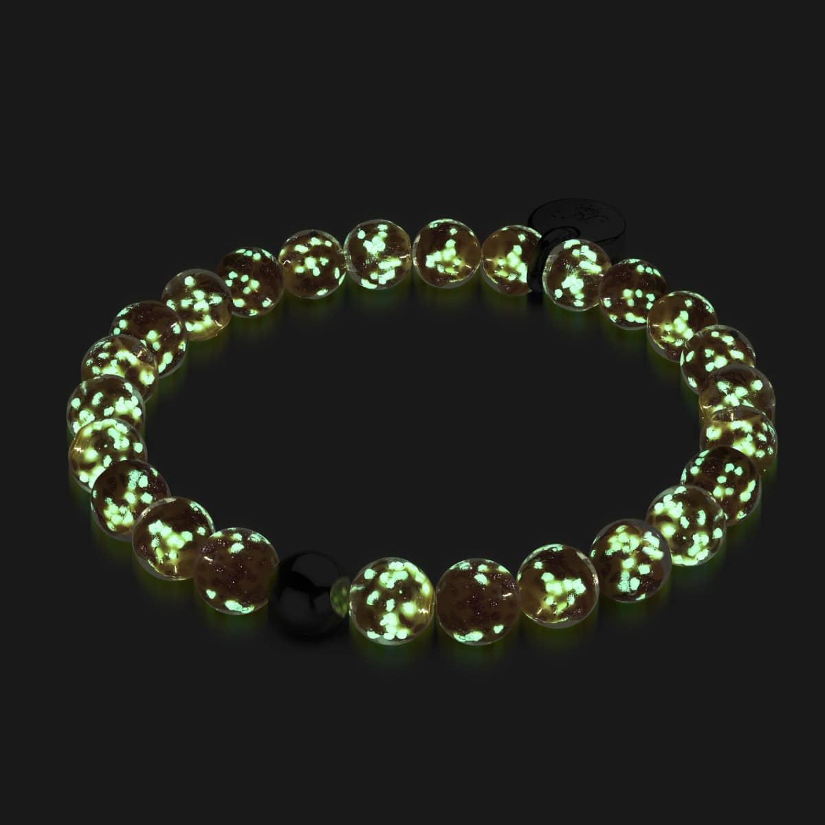 Tangerine | .925 Sterling Silver | Firefly Glass Bracelet