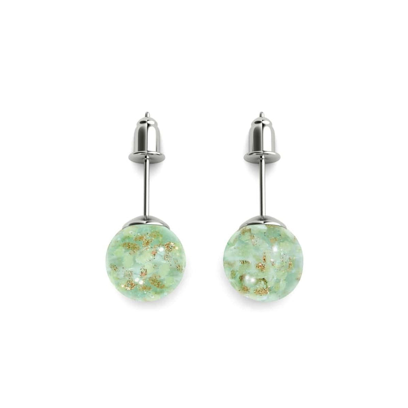 Evergreen | .925 Sterling Silver | Firefly Glass Stud Earrings