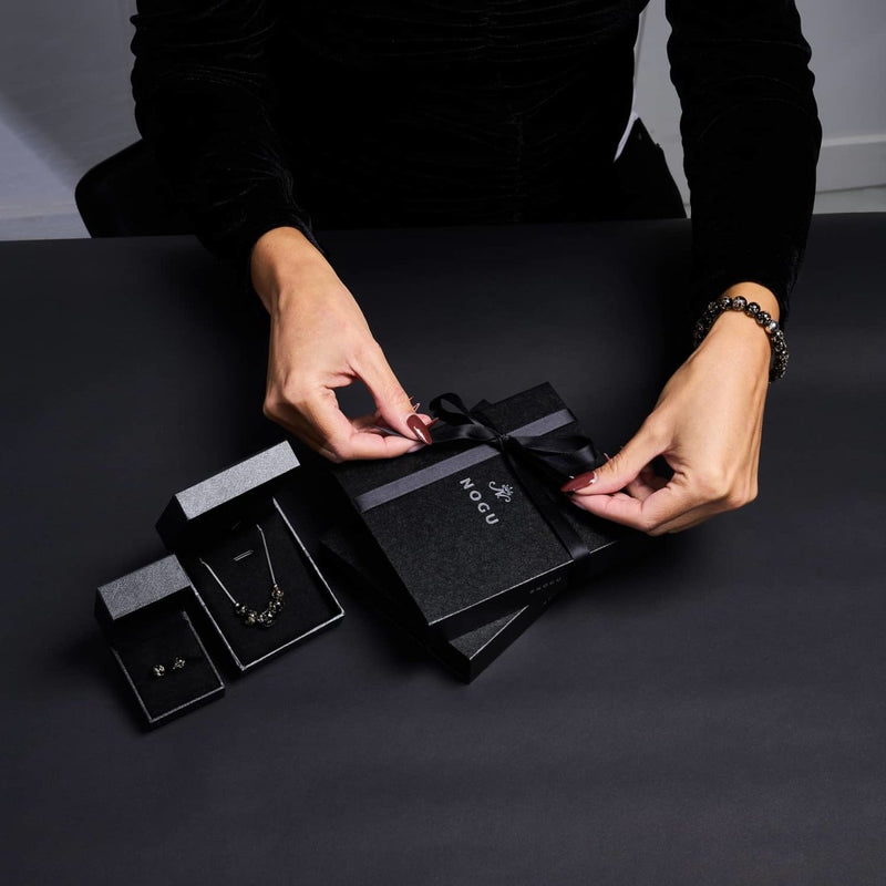 Obsidian | .925 Sterling Silver | Firefly Glass Stud Earrings